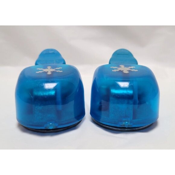 EK Success Lot of 2 Snowflake Whale Lever Paper Punches - Picture 5 of 6